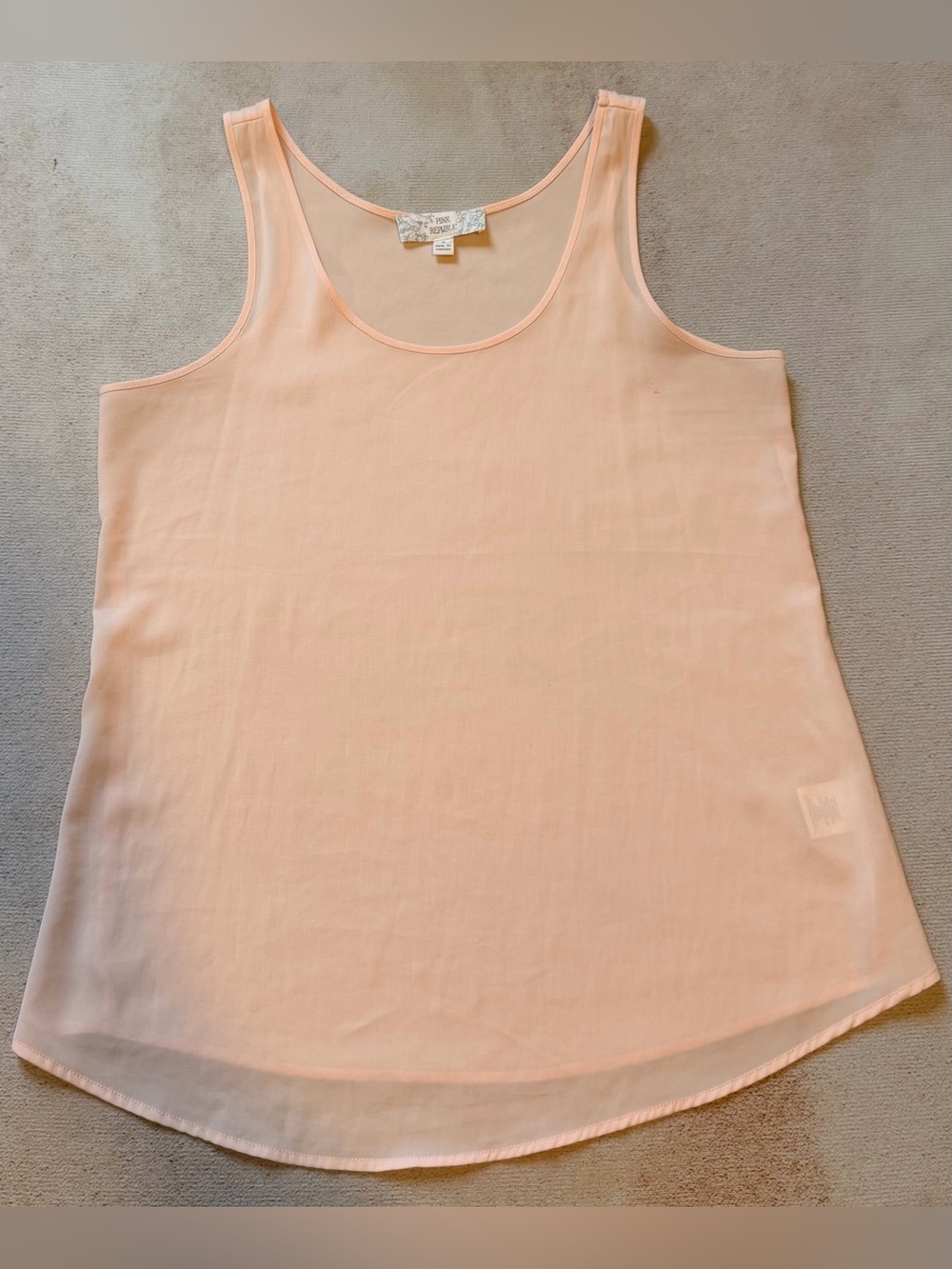 Blush Sheer Tank Top